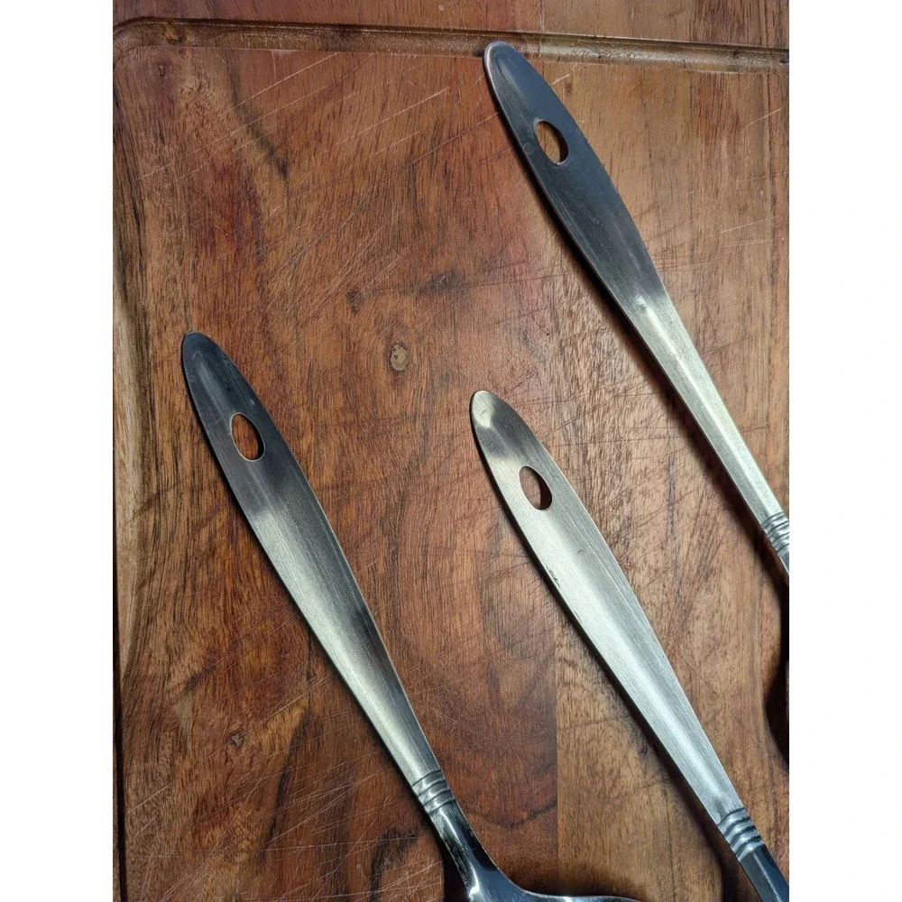 Stainless Steel Kitchen Utensil Set 3pc Slotted Spatula‎ Turner Spoon Skimmer